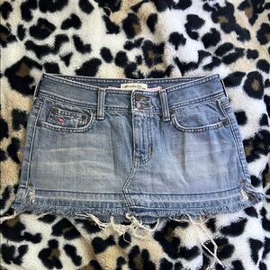 vintage abercrombie and fitch mini denim skirt